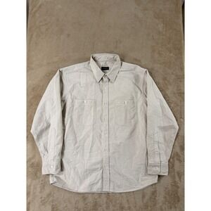 Proper Cloth Oxford Cloth Shirt Mens Medium 16.5 Clark Beige Casual Tuck In  EUC